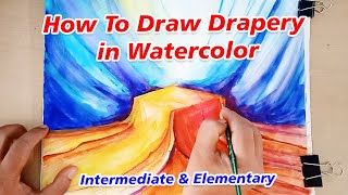 Drapery Drawing  Drapery Drawing for Intermediate exam  Simple Drapery Drawing [upl. by Eiralav]