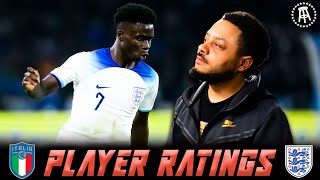 Italy 12 England  Troopz PLAYER RATINGS  Declan Rice MOTM For Me [upl. by Otter]