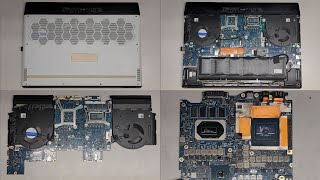 Dell Alienware m17 R3 SSD Hard Drive Upgrade Battery Replacement Thermal Paste Replacement Repair [upl. by Baggs512]