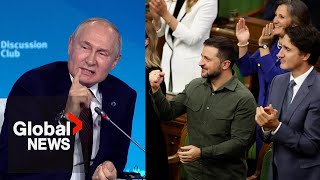 quotAn idiot or a bastardquot Putin rips Canada House speaker who invited Nazi veteran to Parliament [upl. by Lemmuela]