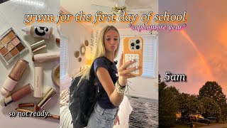 grwm for the first day of school sophomore year so not ready [upl. by Einniw120]