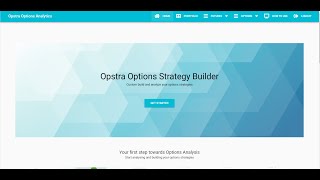 Opstra Options Strategy Builder [upl. by Sekofski165]