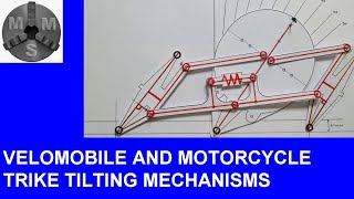 Tilting Trikes Part 1  Velomobile and Motorcycle Trike Tilting Mechanism Design [upl. by Aiuqcaj429]