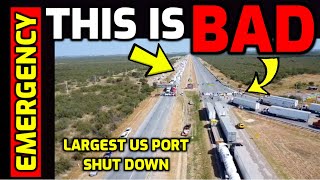 BREAKING ⚠️ Protestors SHUT DOWN Largest Port in the US  Thousands of Truckers PILE UP [upl. by Nogras]