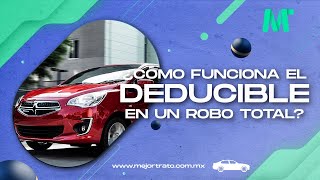 ¿Cómo funciona el DEDUCIBLE en un ROBO TOTAL del AUTO [upl. by Yssep]