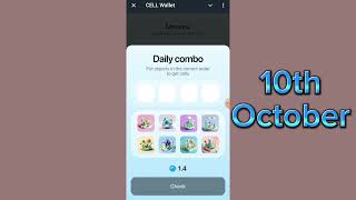 Cell Wallet Daily Combo  10th October  Cell Wallet Daily Combo cards video [upl. by Philipps]