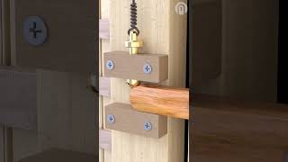 SelfLocking  Gate Latches amp Locks  Sliding Gate Lock shorts woodworking [upl. by Stoneman672]