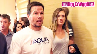 Mark Walhberg Wife Rhea Durham amp Whitney Cummings Attend Floyd Mayweather Vs Manny Pacquiao Fight [upl. by Aronas]