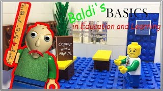 LEGO Мультфильм Baldi  Baldis Basics in Education and Learning  LEGO Stop Motion [upl. by Atekahs]