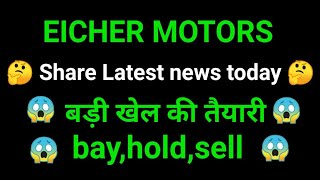 eicher motors share news today l eicher motors share price today I eicher motors share latest news [upl. by Noroj]