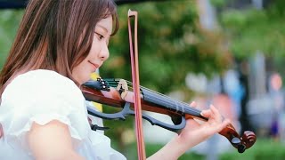 あの夏へ千と千尋の神隠し violin cover 愛しのシェリー 路上ライブ [upl. by Najtsirk617]