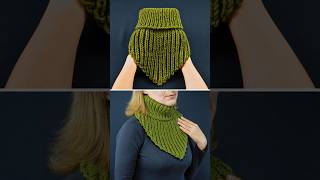 Simplest knitted snoodscarf Miarti🧶 [upl. by Ezana]