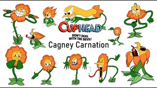 Cuphead CAGNEY CARNATION Animated Spritesheet with Audio cuphead [upl. by Dnomyar516]