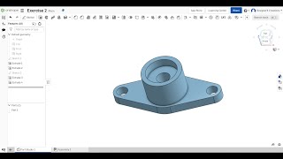 Onshape Exercise 2 [upl. by Ayahc]