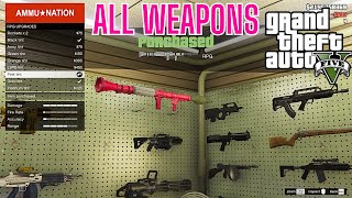 Buying All Weapons in GTA 5 From Weapon Store [upl. by Arze]