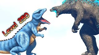 GOROSAURUS vs div GODZILLAS and LEATHERBACK  ARK Kaiju Battle [upl. by Kecaj913]