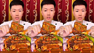 ASMR MUKBANG  Eating Bone Marrow Spicy Lamb Show  KBL FOOD [upl. by Christiano]