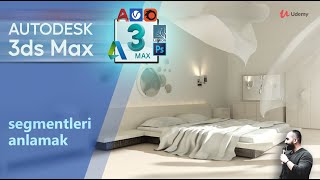 3ds Maxte Modelleme ve Render Eğitimi  06  Segmentler [upl. by Miran]