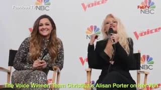 The Voice Winner Team Christinas Alisan Porter on Her Win Fabulous TV [upl. by Nimaj]