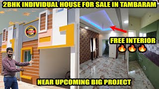 2bhk Individual House For Sale In Tambaram  Land 1200 Sqft  Low Budget House For Sale [upl. by Gagnon]