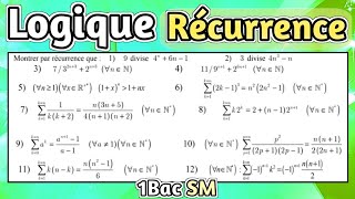 Raisonnement par Récurrence  Logique mathématique 1Bac SM  Exercices Corrigés [upl. by Dina]