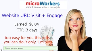 Website URL Visit  Engage in microworkers jobs how to do [upl. by Werda106]