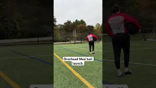 Overhead med ball launch [upl. by Nnyleve658]