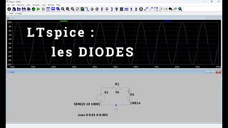 Les DIODES sur LTspice vidéo 4 [upl. by Enaoj]