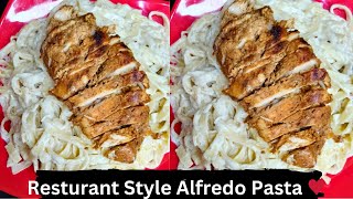 fettuccine alfredo recipe  pasta recipeCreamy Alfredo pasta [upl. by Aicertap383]