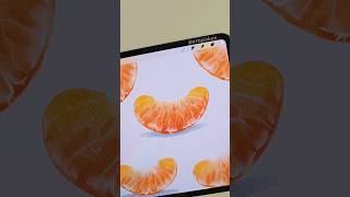 SIMPLE Tangerine made EASY in Procreate 🍊 procreate shorts art [upl. by Thrift]