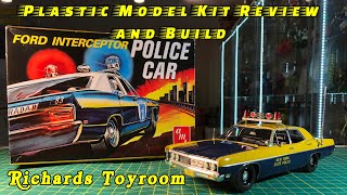 Plastic Model Kit Review and Build Ford Interceptor Police Car [upl. by Cristiano529]