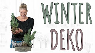 WINTER DEKORATION FÜR INNEN UND AUßEN  WEIHNACHTSDEKO DIY [upl. by Aynat]