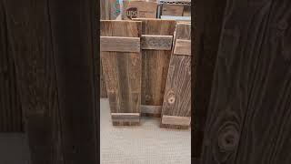 Barnwood shutters for decor purposes only [upl. by Delle638]