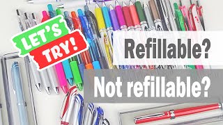 Refillable or Not Refillable Pentel ENERGEL pen 07mm and its refills [upl. by Rivy]