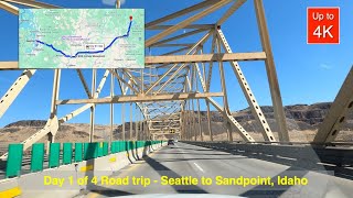 Day 1 of 4 Road Trip Seattle to Sandpoint Idaho [upl. by Eelanna667]