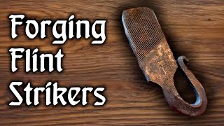 Forging Flint Strikers from old files 🔥⚒ No Talking  Just Forging  Blacksmith ASMR [upl. by Aicnelev]