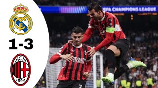 Real Madrid 13 Milan Highlights  UEFA Champions League 20242025 [upl. by Urbannal]