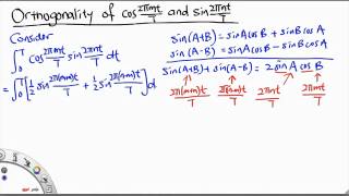 MH2801 Orthogonality Between Cosine and Sine [upl. by Paola]