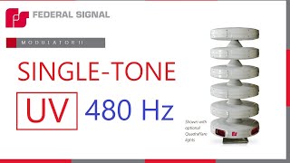 Federal Signal UV Modulator 480 hz Singletone  Main signals synth [upl. by Enrol]