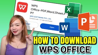 PAANO MAGDOWNLOAD NG WPS OFFICE APP  Riencyll Cabile [upl. by Neisa]