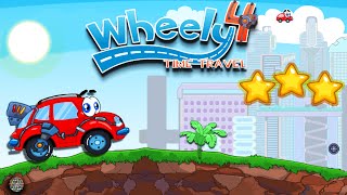 Wheely 4 Time Travel walkthrough Level 4 [upl. by Hardie]