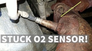 How to Remove and Replace Rusted on O2 Sensor [upl. by Adamo]