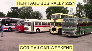 Leicester Transport Heritage Bus Rally and Railcar Weekend 2024 [upl. by Eirallam]