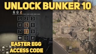 UNLOCK BUNKER 10 NEAR PARK with SECRET ACCESS CODE  EASTER EGG Modern Warfare Warzone [upl. by Ariana]