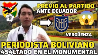 PERIODISTA BOLIVIANO FUE 4S4LTAD0 EN LOS EXTERIORES DEL MONUMENTAL PREVIO AL PARTIDO ANTE BOLIVIA [upl. by Ekal]