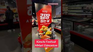 Kimchi Festival in HMart  Edmonton  Canada [upl. by Meesak]