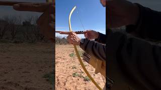 Comanche shooting style comanche archery history bowandarrow bowhunting primitivearchery [upl. by Eul]