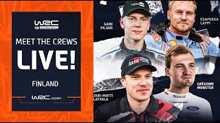 🔴 Meet The Crews LIVE  WRC Secto Rally Finland 2024 [upl. by Carrington]