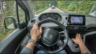 Peugeot Rifter  4K POV Test Drive 233 Joe Black [upl. by Lerret]