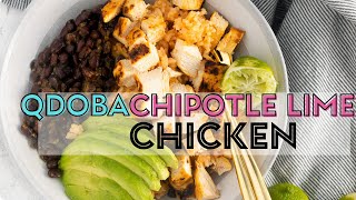 COPYCAT RECIPE  Air Fryer Chipotle Lime Chicken Qdoba Copycat [upl. by Kcirddec]